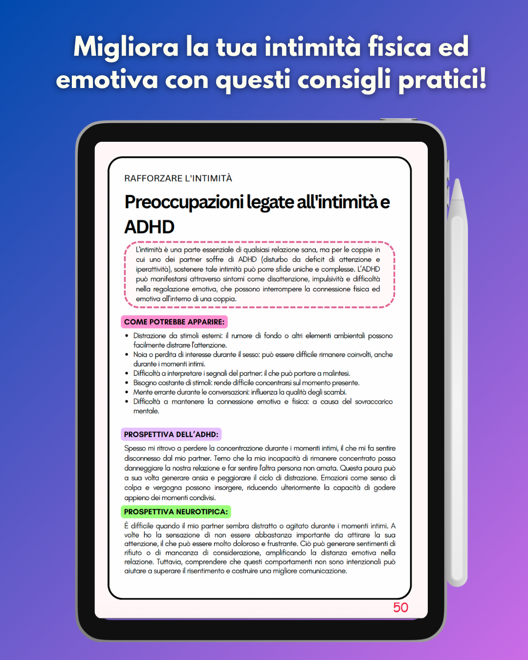 The ADHD Playbook For Couples - Digital Printable Ebook