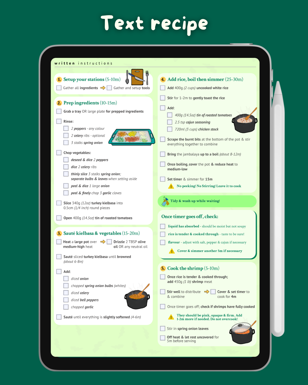 Libro de recetas para Cerebros Inquietos - Libro electrónico imprimible digital