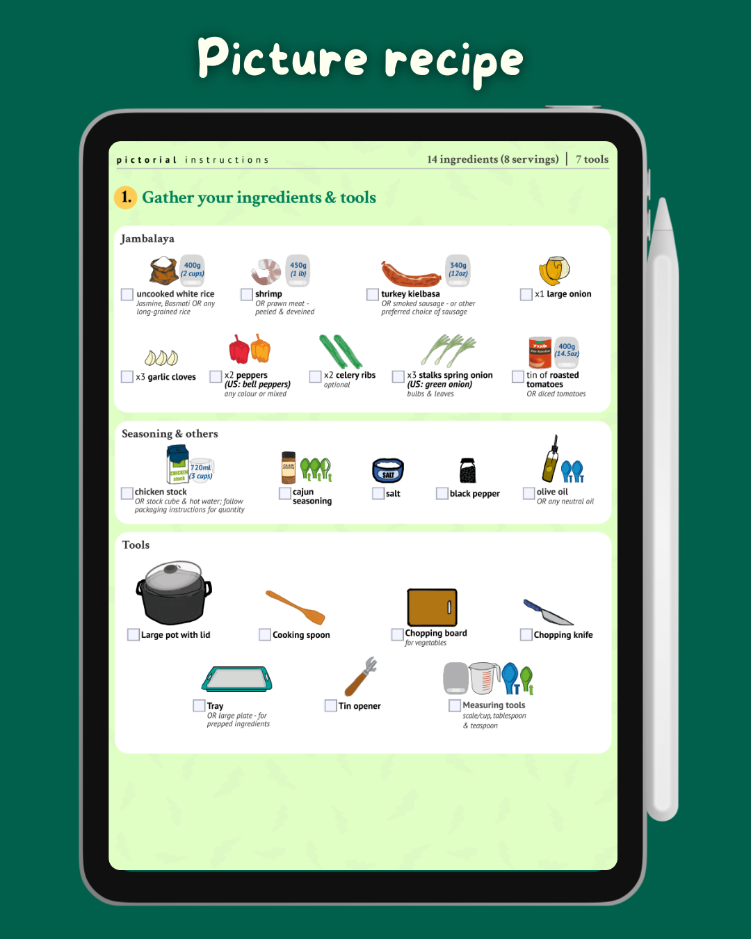 Libro de recetas para Cerebros Inquietos - Libro electrónico imprimible digital