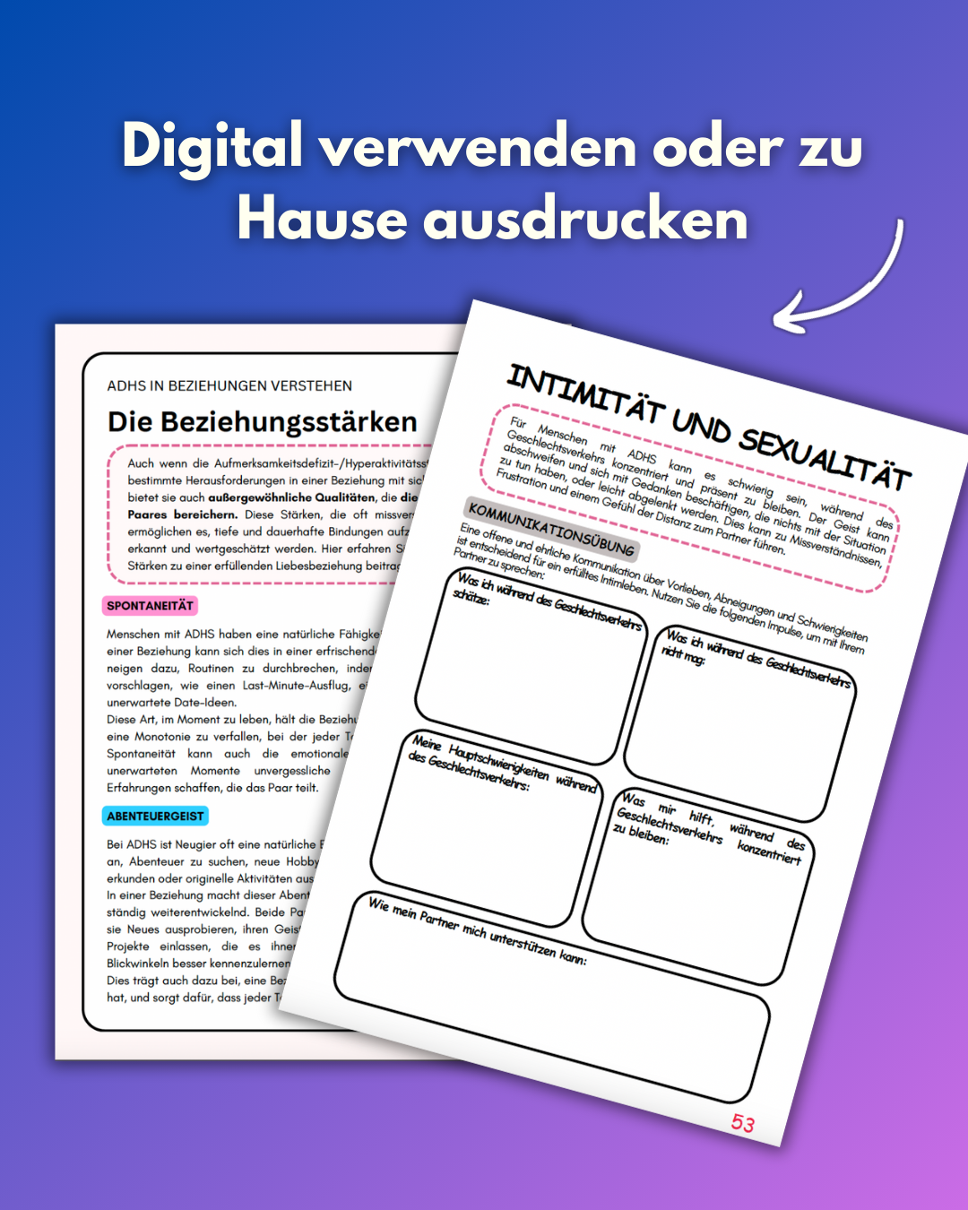 The ADHD Playbook For Couples - Digital Printable Ebook