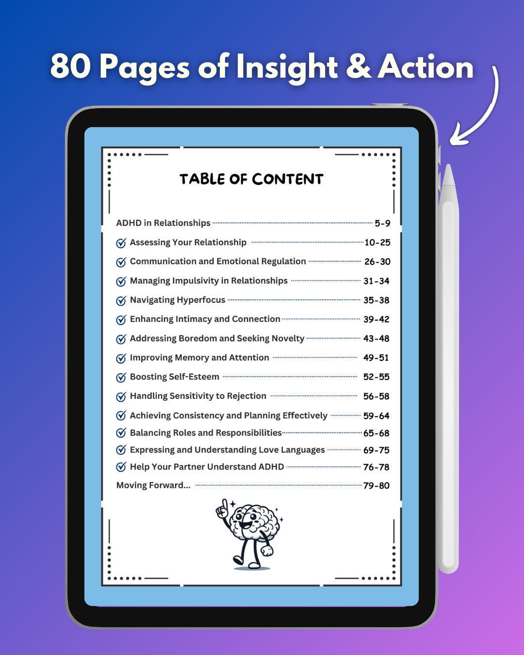 The ADHD Playbook For Couples Digital Printable Ebook MyADHDventure
