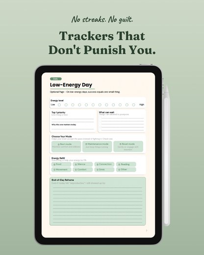 The Reset Planner - ADHD-Friendly Digital Planner