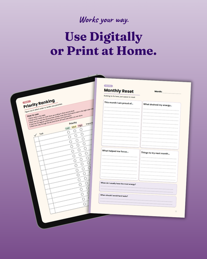 The Reset Planner - ADHD-Friendly Digital Planner