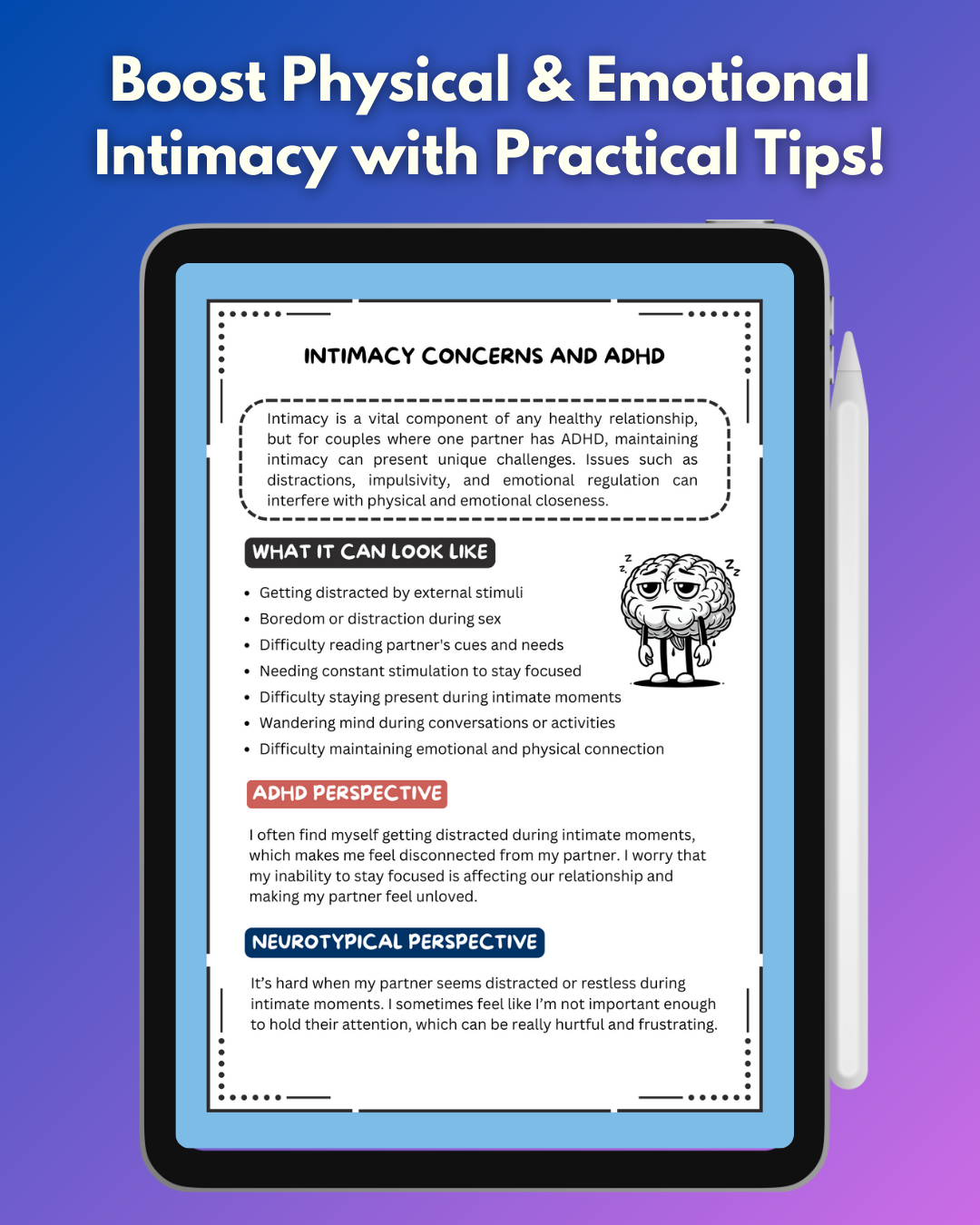 The ADHD Playbook For Couples Digital Printable Ebook MyADHDventure