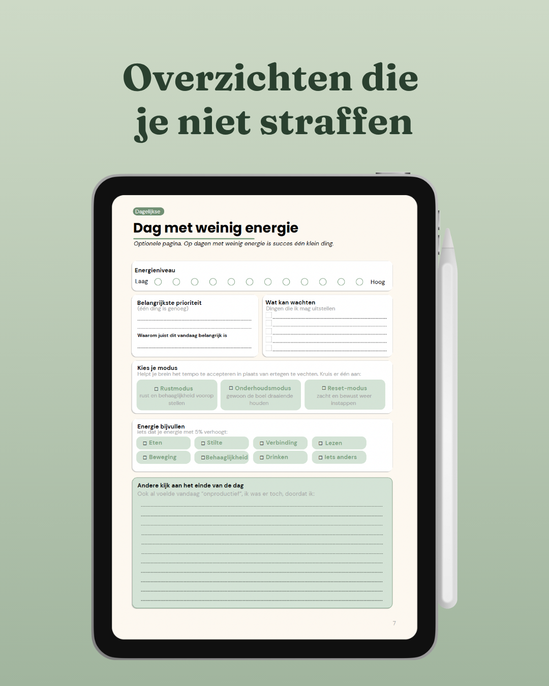 The Reset Planner - ADHD-Friendly Digital Planner