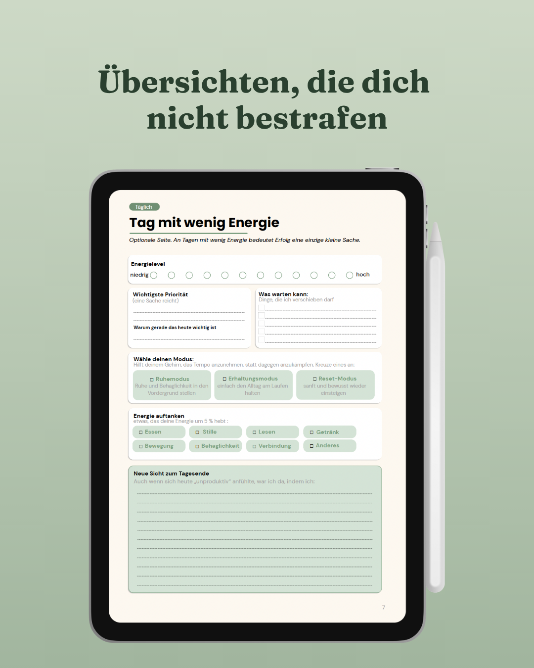 The Reset Planner - ADHD-Friendly Digital Planner