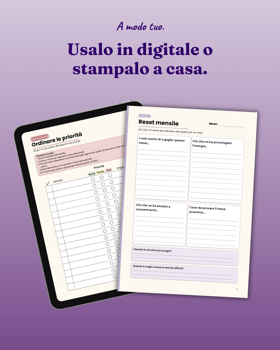 The Reset Planner - ADHD-Friendly Digital Planner