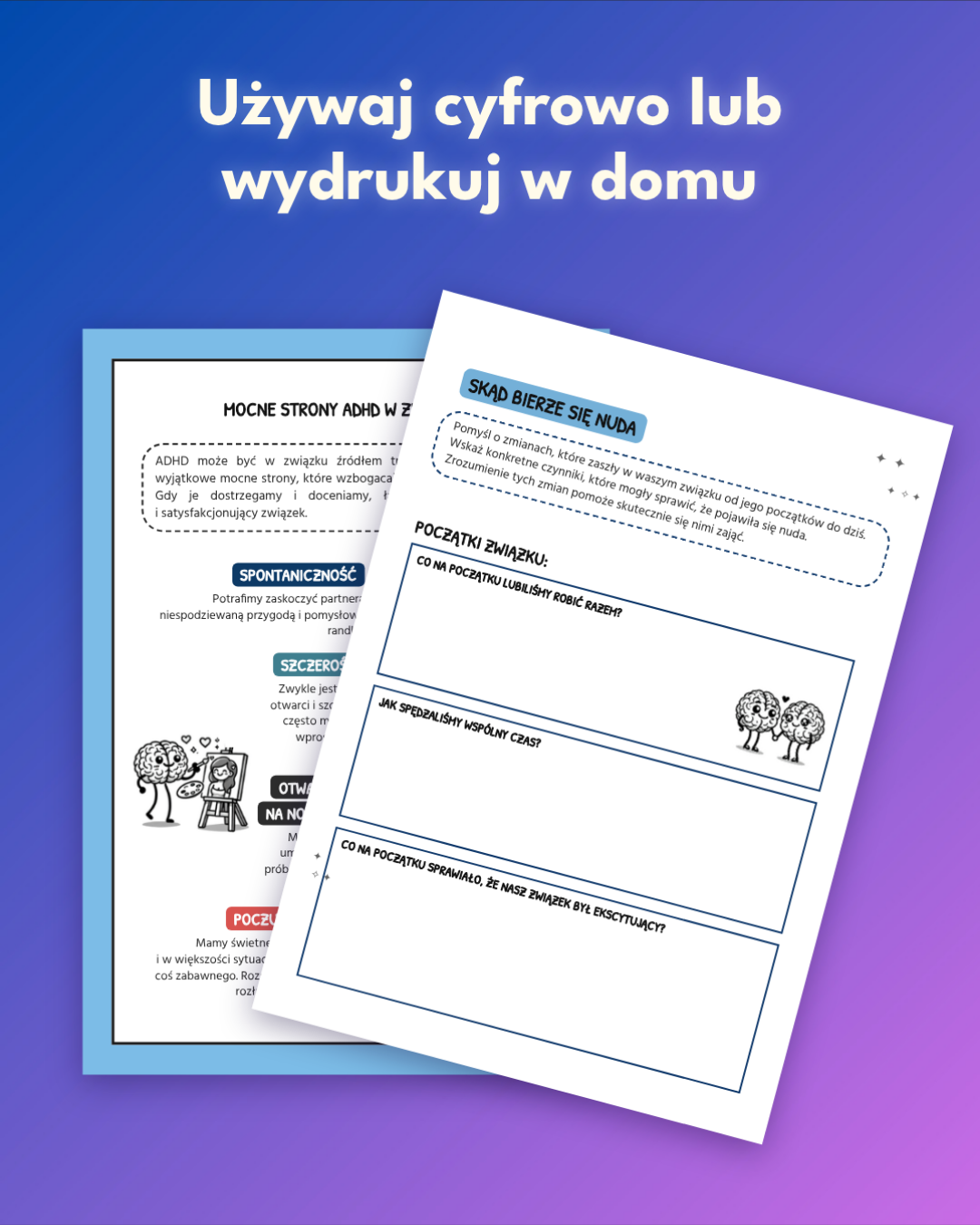 ADHD-handboken för Par - Digitalt utskrivbart e-bok