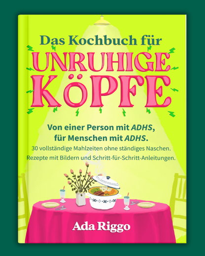 Libro de recetas para Cerebros Inquietos - Libro electrónico imprimible digital